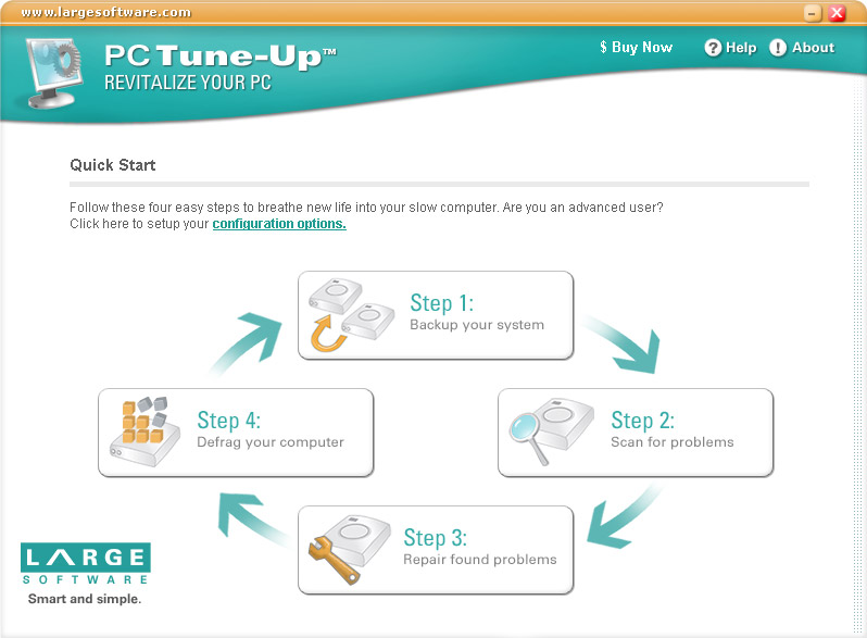 A PC Tune-Up ind�t� k�perny�je