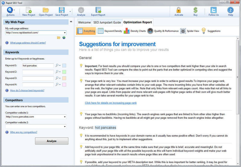 Optimalizálási javaslatok